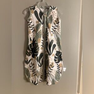 Yoofoss Baby Sleep Sack 0-6M | 100% Cotton | Neutral Leaf Print